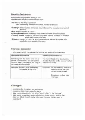 Know Narrative Techniques and chracters thumbnail