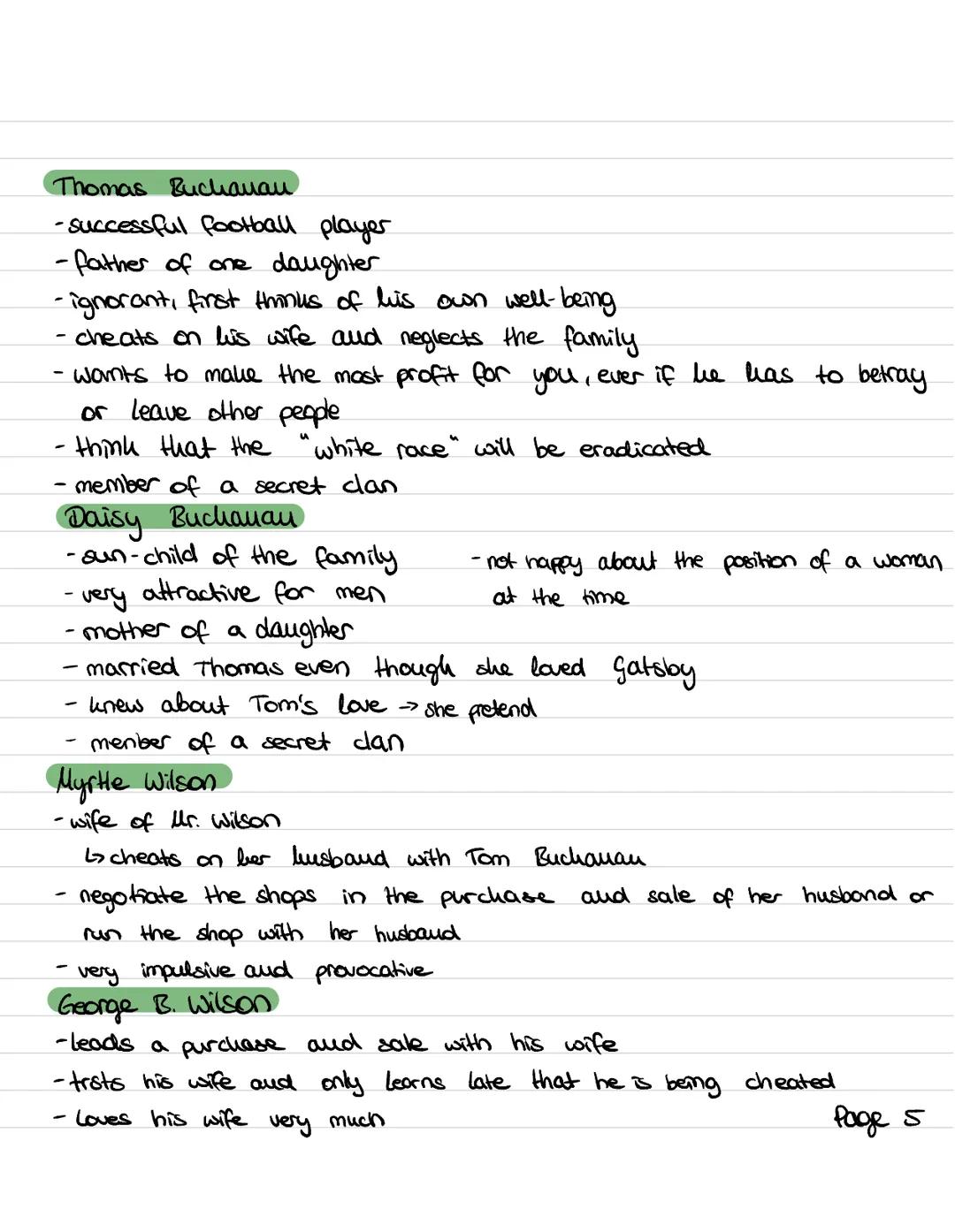 Description of the figures
James Gatz
-alias Jay Gatsby
- main character
-approx Thirty years old
- makes secrets about his true origin
-ori