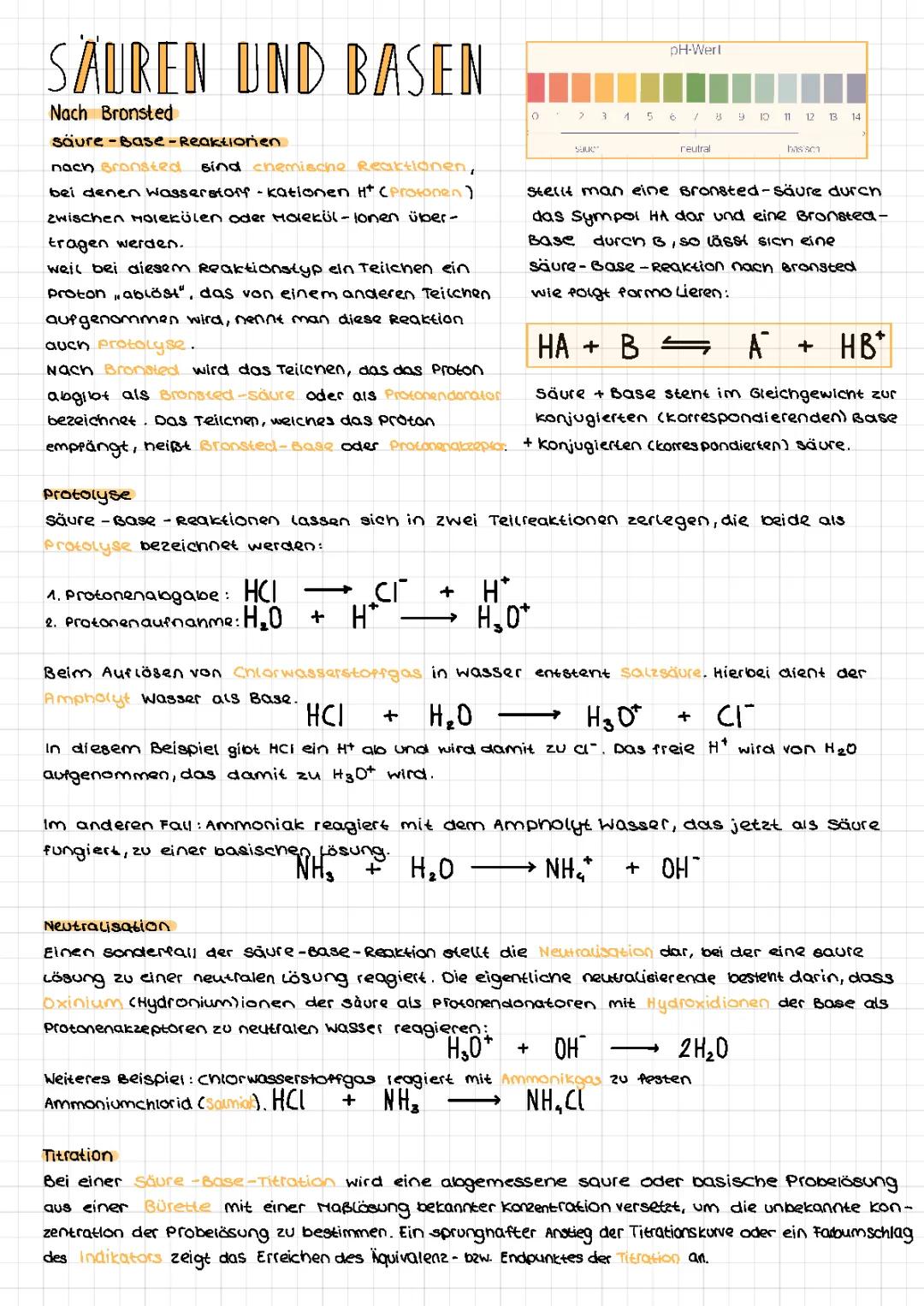 Alles über Säuren und Basen: Beispiele, Reaktionen und Theorien leicht erklärt