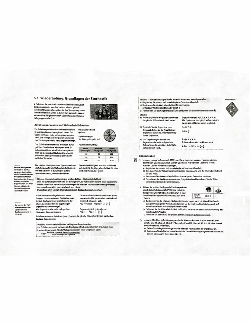 Bedingte Wahrscheinlichkeit
→ beschreibt die Wahrscheinlichkeit, dass ein Ergeignis B eintritt
unter der Bedingung, dass das Ereignis A scho