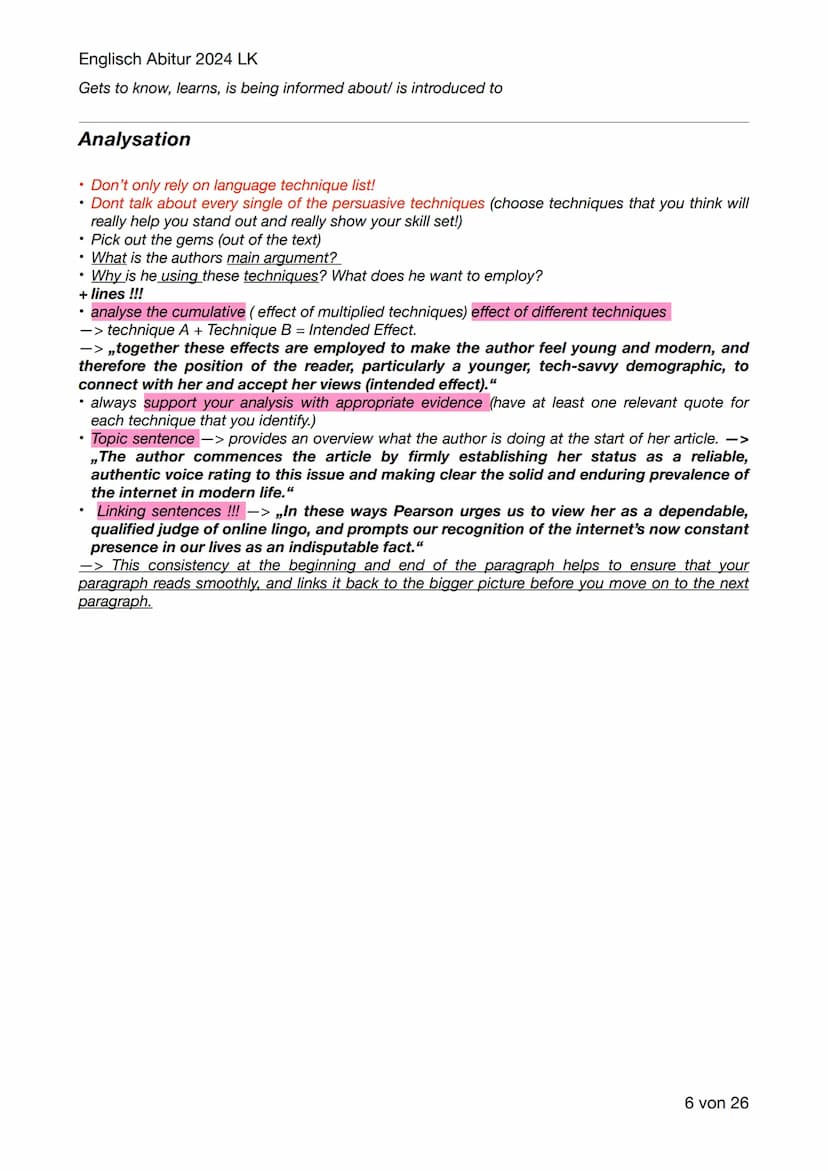 Englisch Abitur 2024 LK
Englisch Abitur Lernzettel
Inhaltsverzeichnis:
- Mediation
-
Language analysis
Vocabulary
Schwerpunktthema 1:
Britai