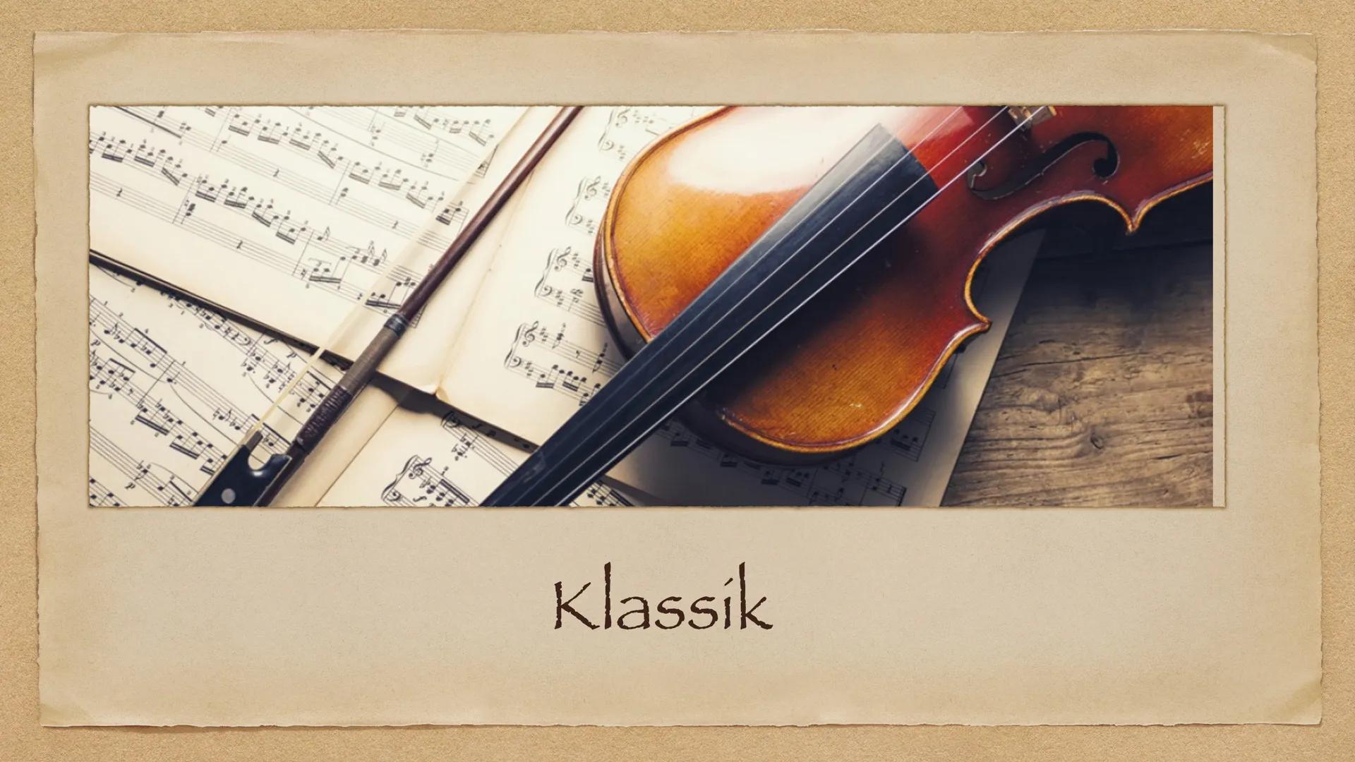 Klassik Gliederung

• Definition/Bedeutung

◆ Merkmale

• Klassik-Epochen

• Die bedeutendsten Komponisten der Klassik

• Wichtigsten Gattun