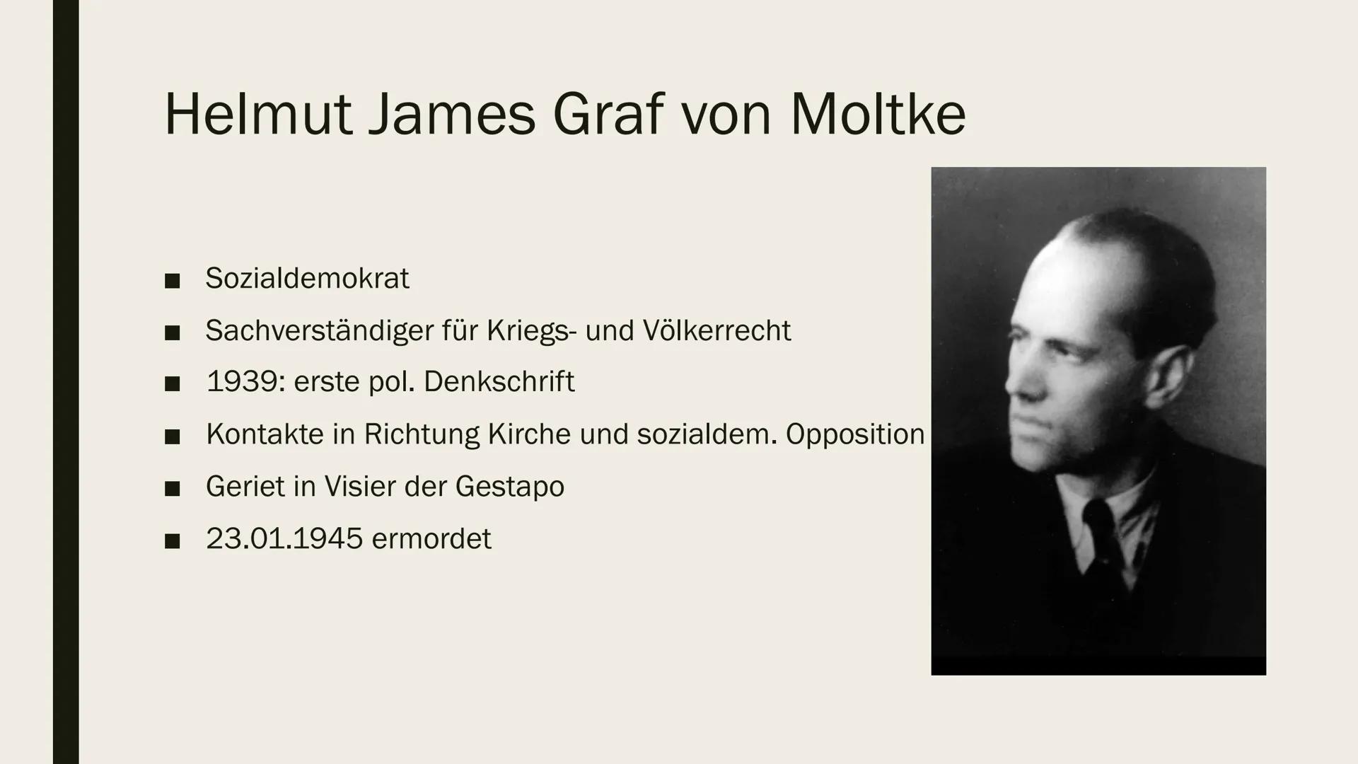 DER KREISAUER KREIS # Gliederung

- Kreisauer Kreis
- Gründer
- Beschäftigung, Ziele und deren Folgen
- Grundlagen der Staatslehre
- Aktions