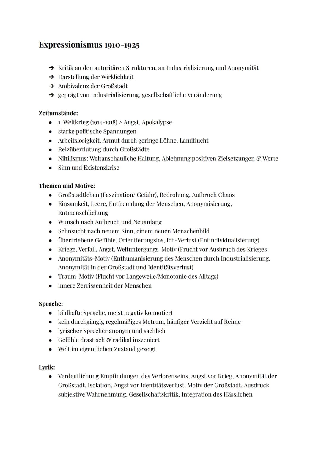 Naturalismus 1880 - 1900
Was will der Naturalismus?
→ Abwendung von aller Konventionen/Brauch
→ Ziel: harten Seiten des Lebens möglichst sac