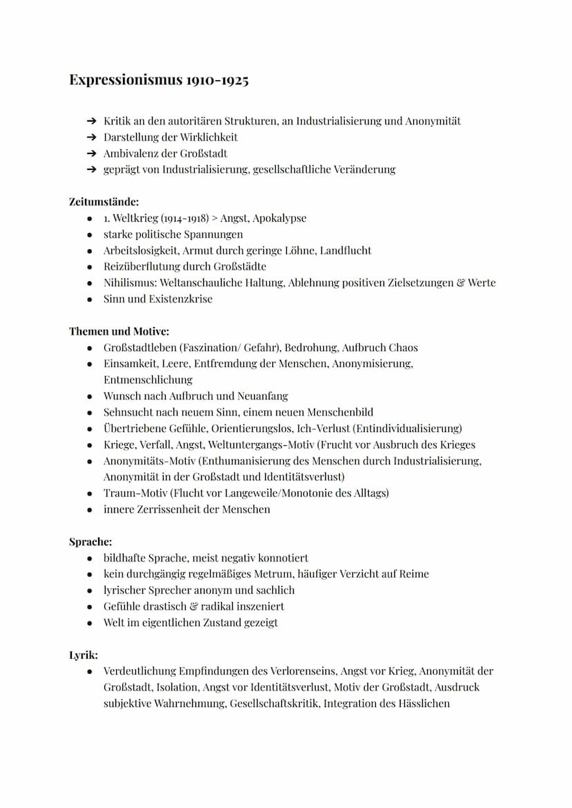 Naturalismus 1880 - 1900
Was will der Naturalismus?
→ Abwendung von aller Konventionen/Brauch
→ Ziel: harten Seiten des Lebens möglichst sac
