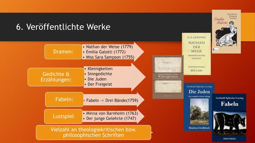 2.Biographie
Wie ihr wisst lautet sein Name Gotthold Ephraim Lessing, er wurde am 22 Januar 1729 in Kamenz
geboren. Er war ein bedeutender D