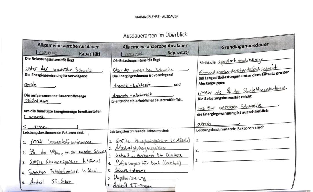 Alles Über Ausdauer: Aerobe und Anaerobe Kapazität, Trainingsmethoden