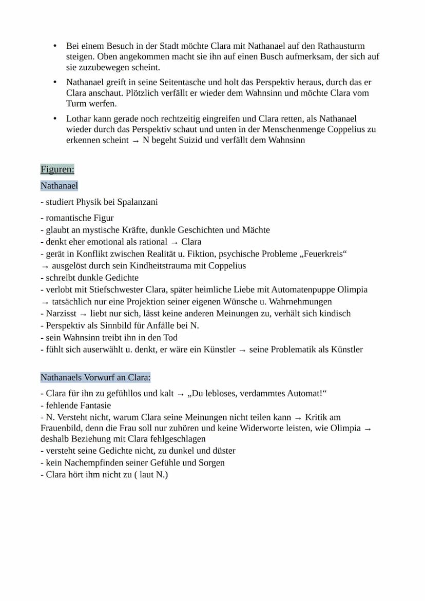 Deutsch Abiturzusammenfassung 2024
Q1 Der Sandmann- E.T.A Hoffmann :
•
1816 veröffentlicht
•
Autor: Ernst Theodor Hoffmann
•
•
Erzählung
Gen