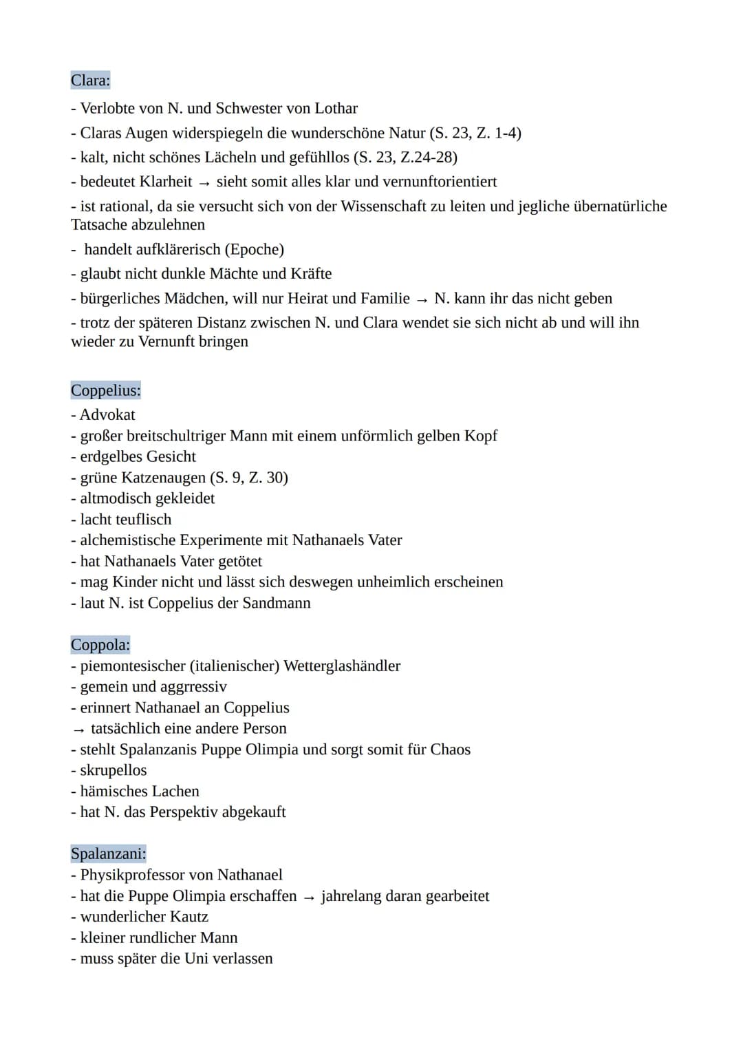 Deutsch Abiturzusammenfassung 2024
Q1 Der Sandmann- E.T.A Hoffmann :
•
1816 veröffentlicht
•
Autor: Ernst Theodor Hoffmann
•
•
Erzählung
Gen