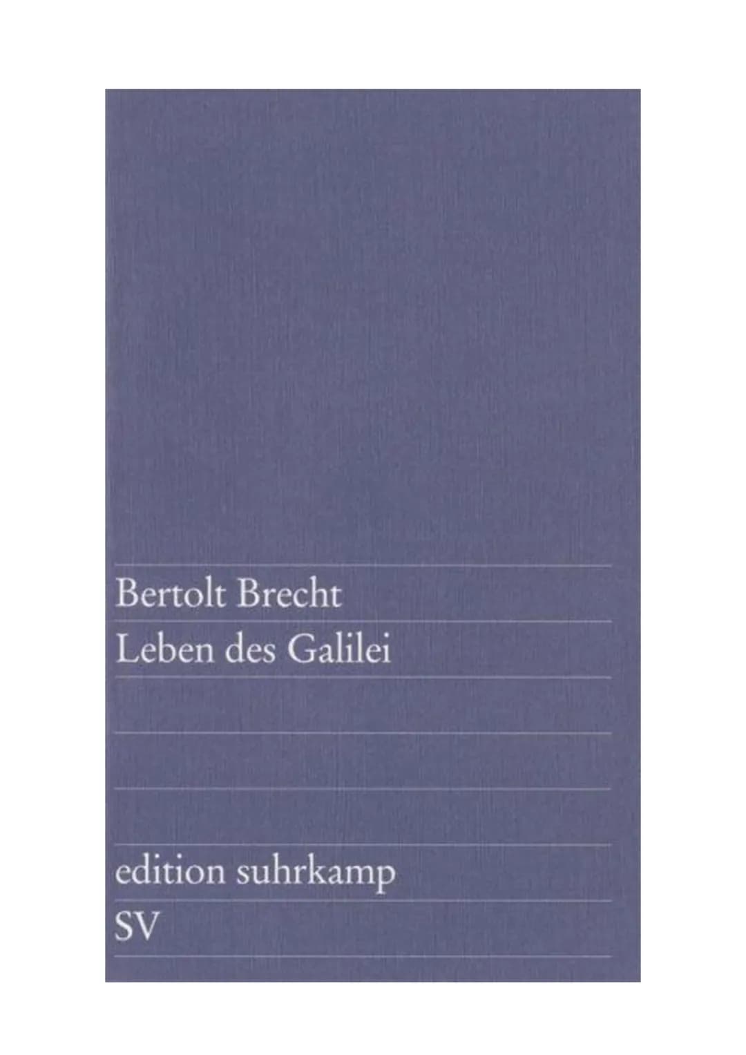 Leben des Galilei - Abi 22 - ausführlich