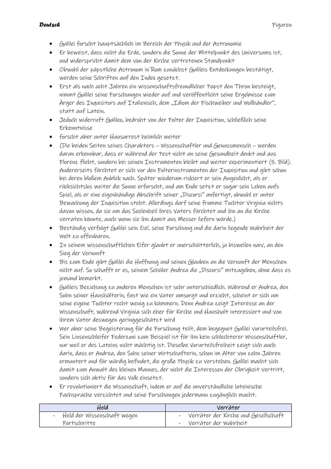 Bertolt Brecht
Leben des Galilei
edition suhrkamp
SV Deutsch
Inhaltsverzeichnis
Inhaltliche Zusammenfassung.
Figuren.
Weltbilder.
Aussagen k
