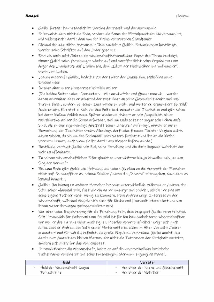 Bertolt Brecht
Leben des Galilei
edition suhrkamp
SV Deutsch
Inhaltsverzeichnis
Inhaltliche Zusammenfassung.
Figuren.
Weltbilder.
Aussagen k