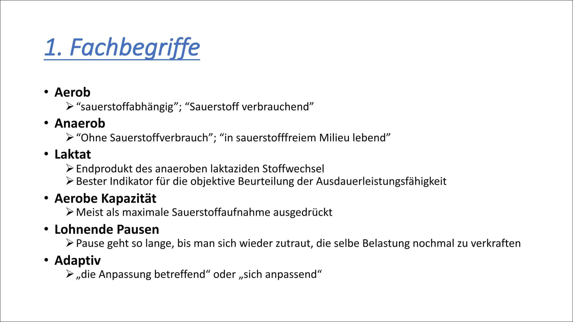 Inhaltsverzeichnis
ܝܕ ܚܕ ܚ
1.
2.
Fachbegriffe
Was ist Ausdauer?
3. Geistig-körperliche-
Ermüdungswiderstandsfähigkeit
4. Arten von Ausdauer
