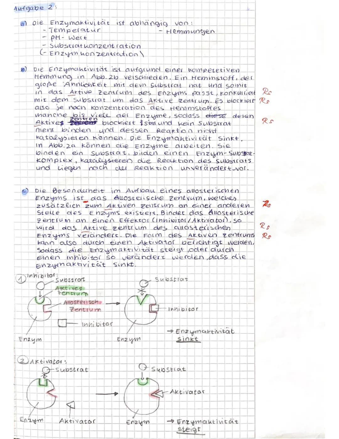 <h2 id="biologieklausurenzymeundstoffwechsel">Biologie Klausur: Enzyme und Stoffwechsel</h2>
<h3 id="aufgabe1alkoholabbauinleberzellen">Aufg