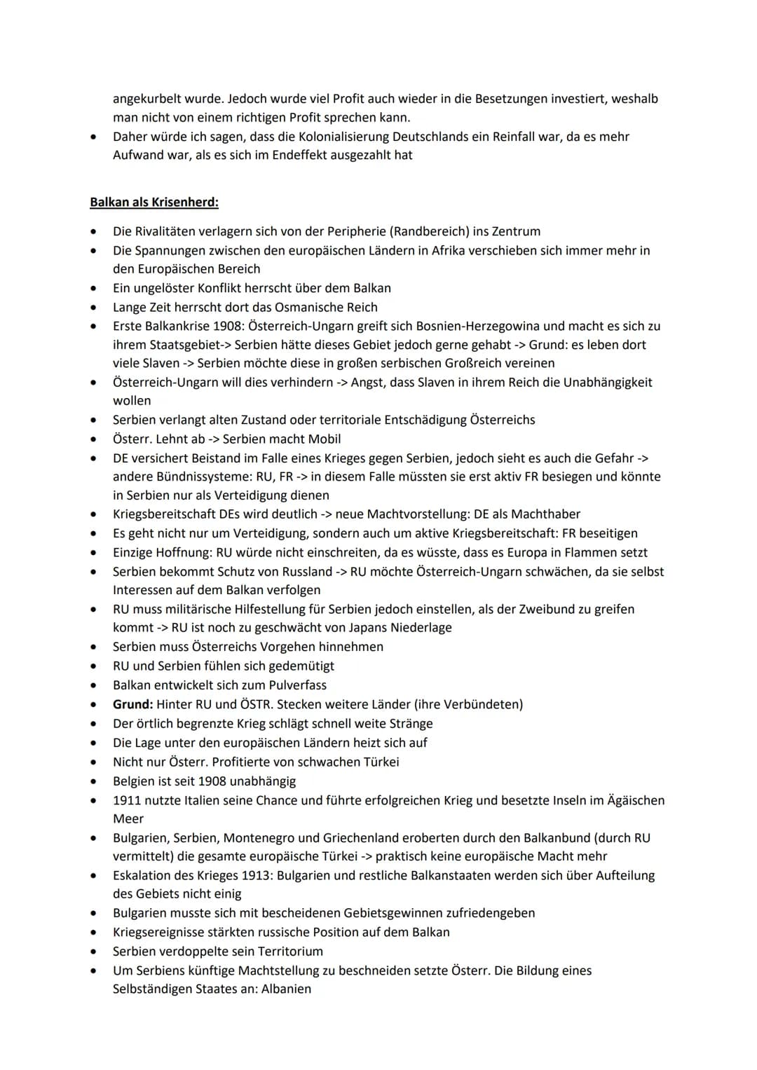 Veränderung der dt. Politik von Bismarck zu Wilhelm 2:
● Bismarck zufrieden mit dem Kaiserreich -> versicherte anderen Ländern Frieden
● Wil