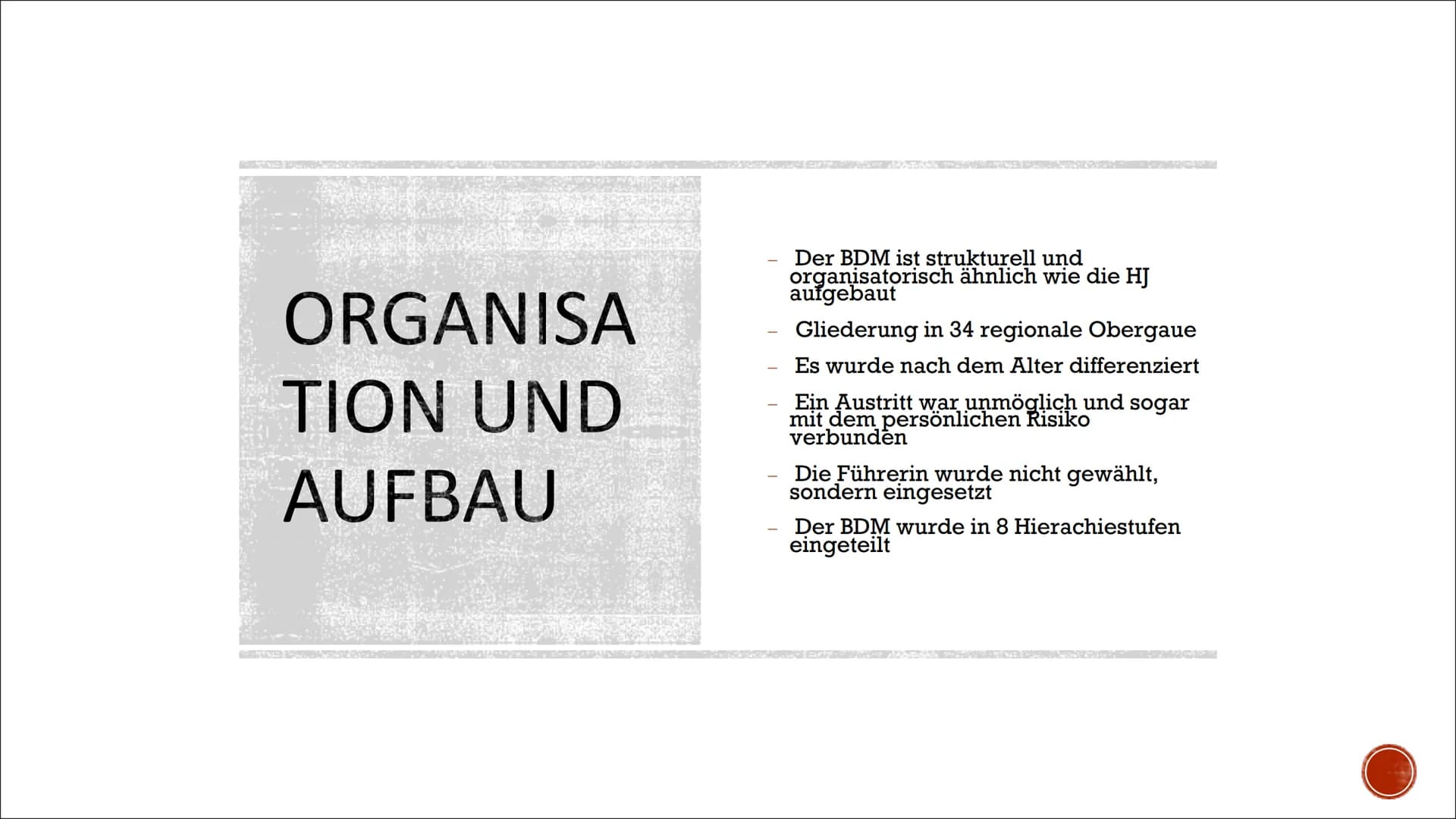 BUND DEUTSCHER MÄDEL
SATELIT
Von Ngin INHALTSVERZEICHNIS
Was ist der BDM?
Geschichte und Entstehung des BDM
Organization und Aufbau
Aktivitä