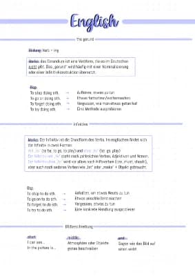 Know  gerund, Infinitiv, Bildbeschreibung  thumbnail