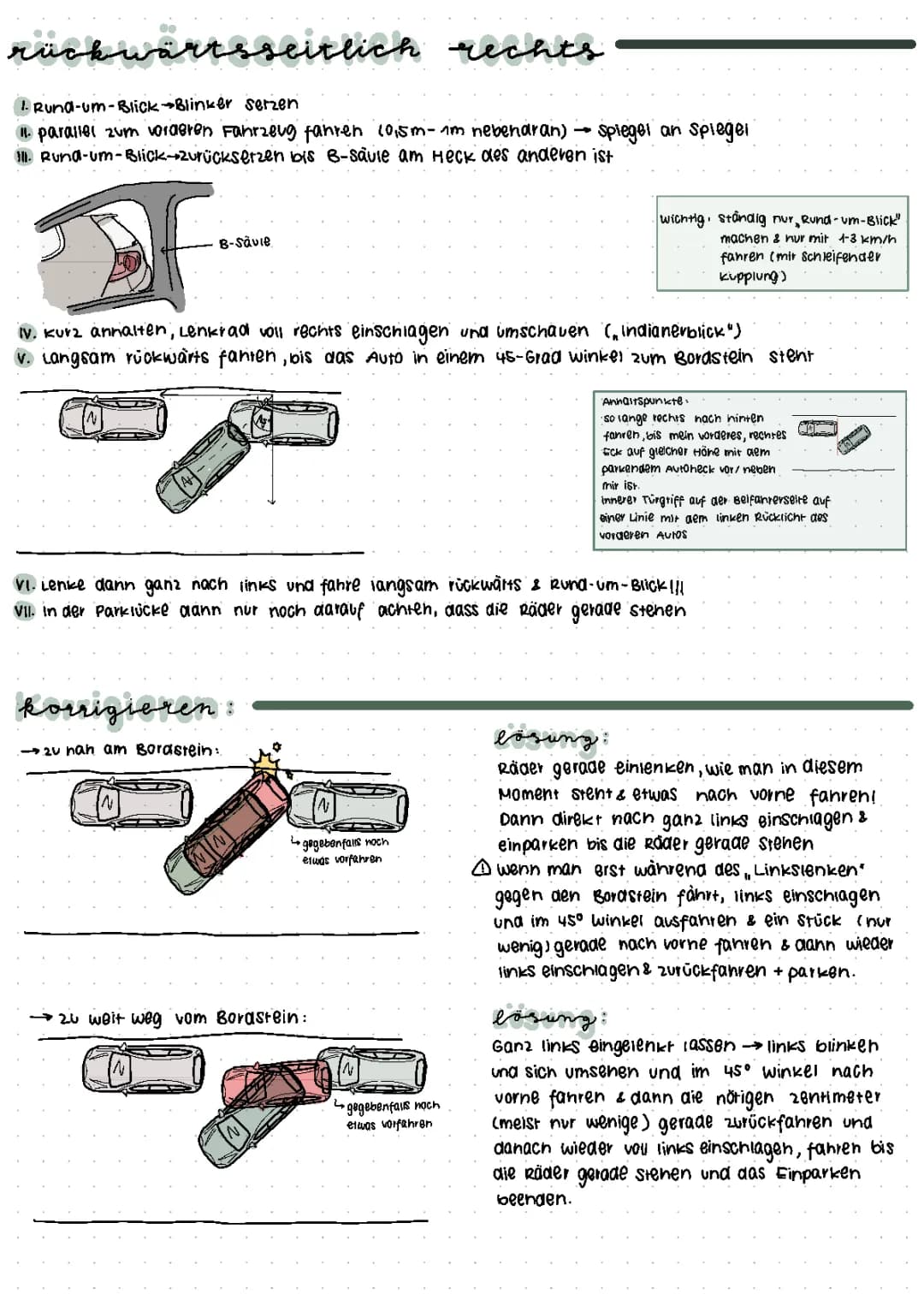 Einparken für Dummies: Rückwärts und Vorwärts Tipps