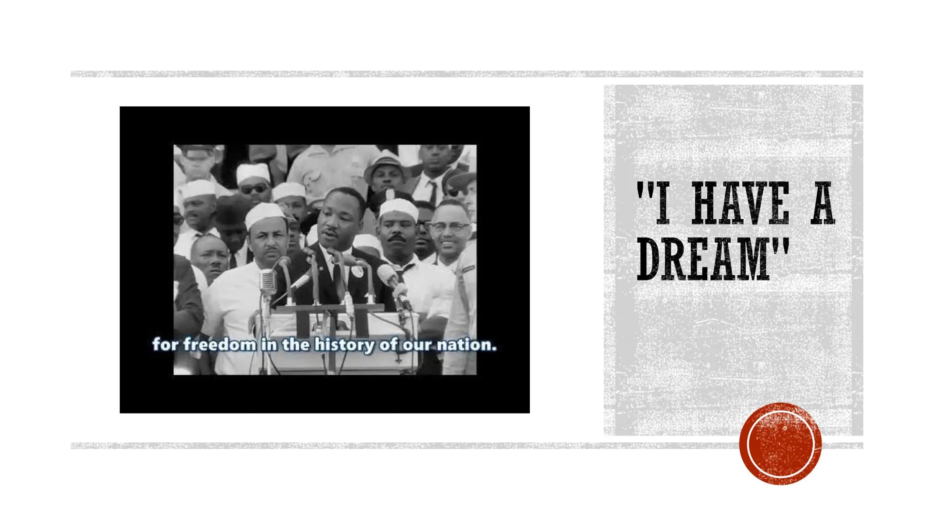 MARTIN LUTHER KING
Marie & Andreas INHALTSVERZEICHNIS
▪ Steckbrief
Grundlage der Zeit/ Rassentrennung
▪ Einflüsse
▪ Kampf gegen Rasentrennun