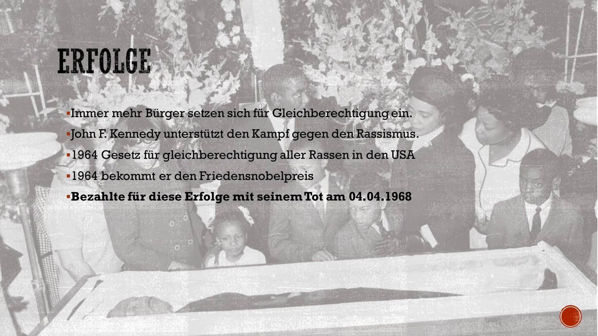 MARTIN LUTHER KING
Marie & Andreas INHALTSVERZEICHNIS
▪ Steckbrief
Grundlage der Zeit/ Rassentrennung
▪ Einflüsse
▪ Kampf gegen Rasentrennun
