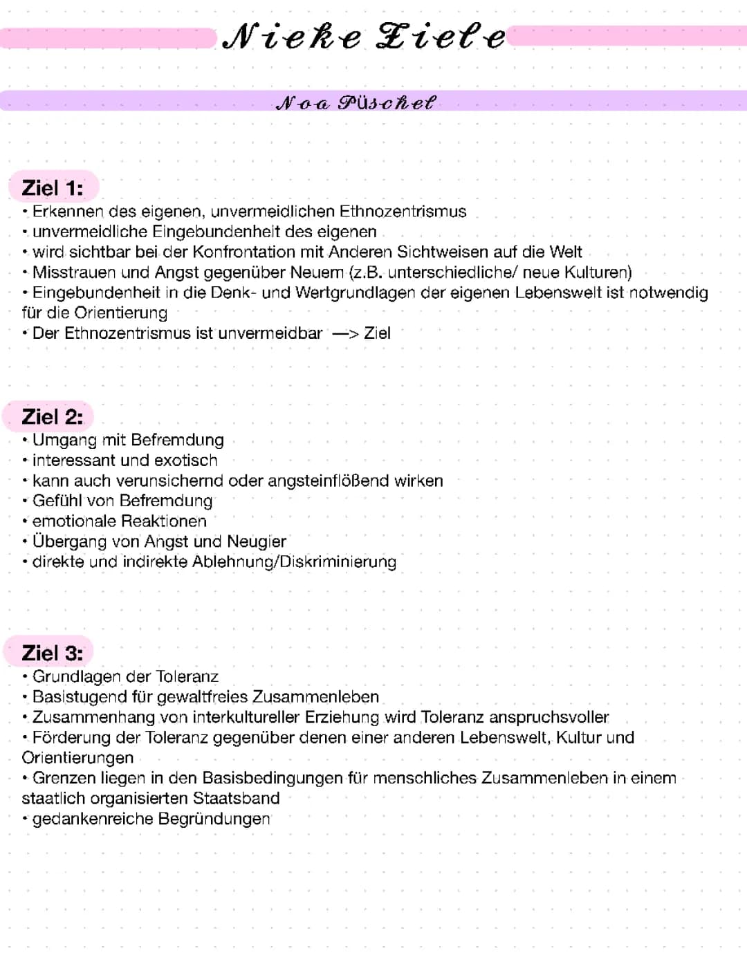 Nieke und die Interkulturelle Erziehung: 10 Ziele und Beispiele