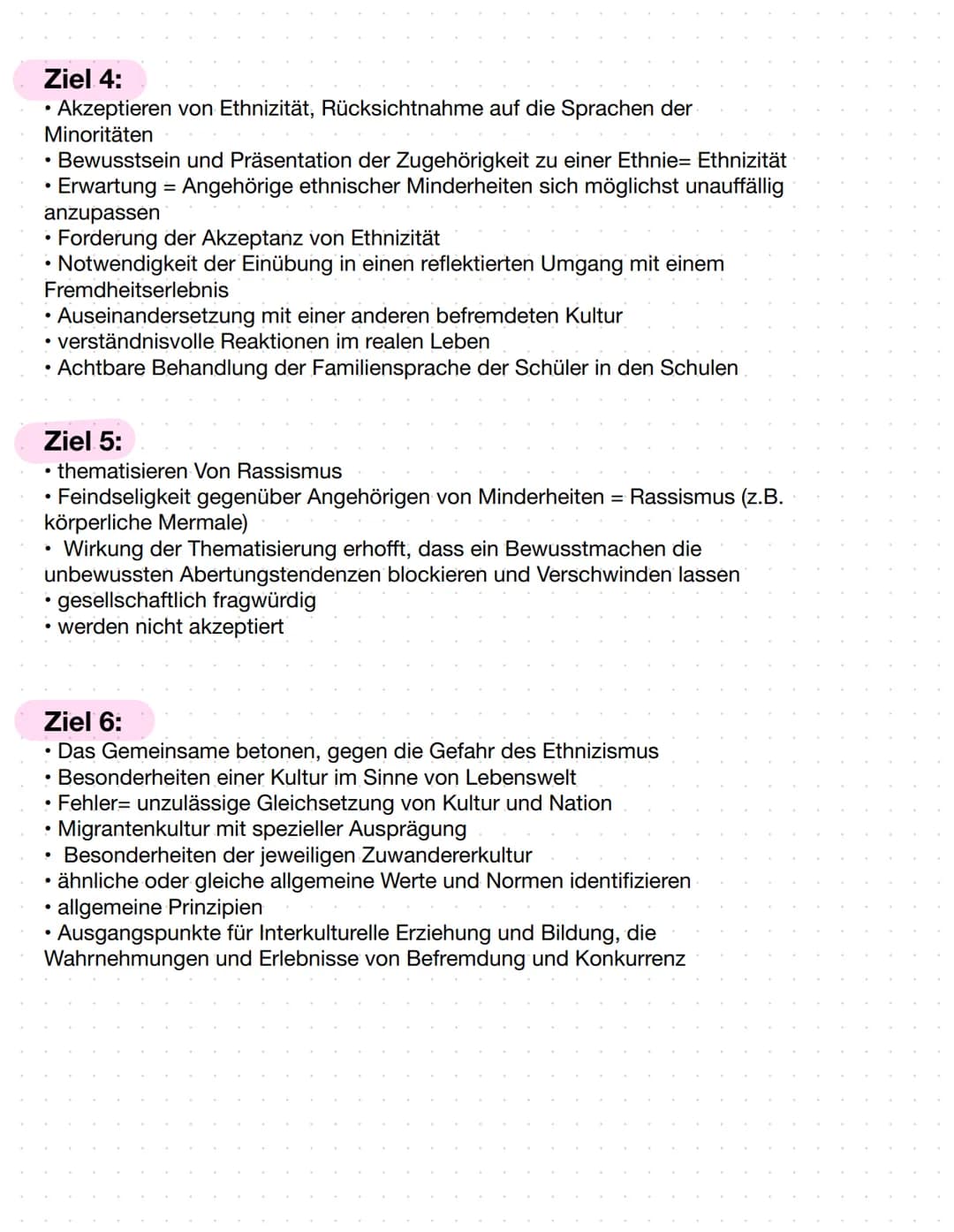 Ziel 1:
• Erkennen des eigenen, unvermeidlichen Ethnozentrismus
●
unvermeidliche Eingebundenheit des eigenen
• wird sichtbar bei der Konfron