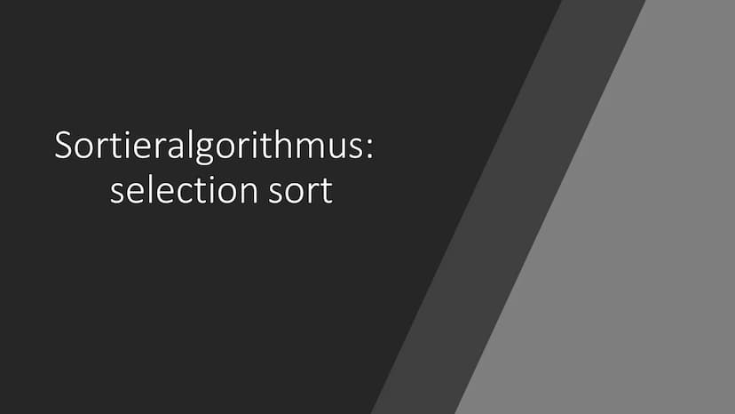 QUICK SORT
Python Algorithmus
Paul Kaschner Info 1
8.1.2020 Sortieralgorithmus:
selection sort +
Was ist
Quick
Sort
●
●
Eine Sortiermöglichk