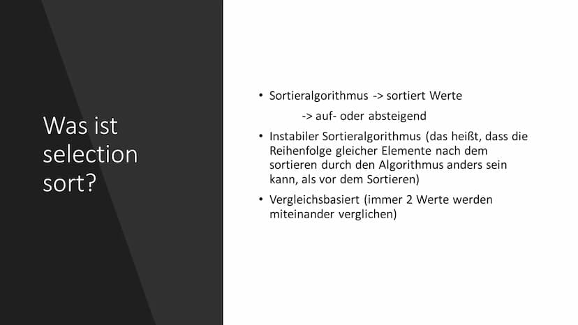 QUICK SORT
Python Algorithmus
Paul Kaschner Info 1
8.1.2020 Sortieralgorithmus:
selection sort +
Was ist
Quick
Sort
●
●
Eine Sortiermöglichk
