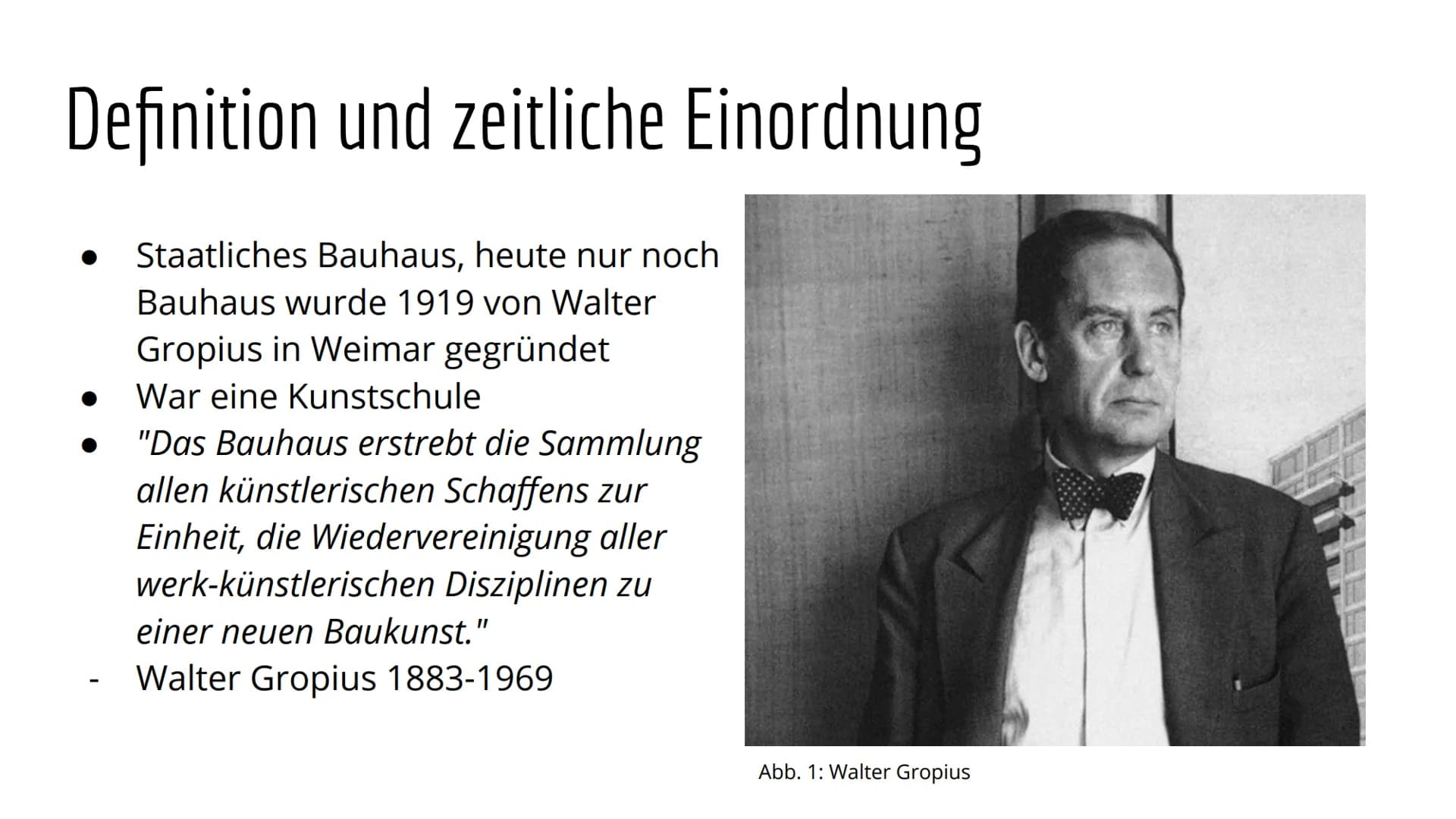 401
Abb. 27: Bauhausstil haus Das Bauhaus
Melissa und Sharon Gliederung
1. Definition und zeitliche Einordnung
2. Herkunft und Verbreitung
3