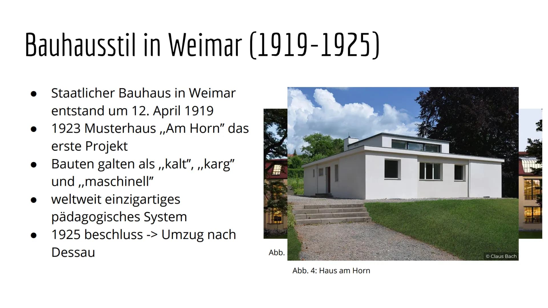 401
Abb. 27: Bauhausstil haus Das Bauhaus
Melissa und Sharon Gliederung
1. Definition und zeitliche Einordnung
2. Herkunft und Verbreitung
3