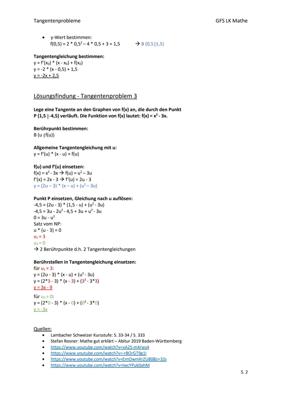 Aufgabe:
Gegeben ist die Funktion f mit f(x) = (2x + 4)² + 3.
Bestimme die Gleichung der Tangente an den Graphen von f
im Punkt P (-2|f(-2))