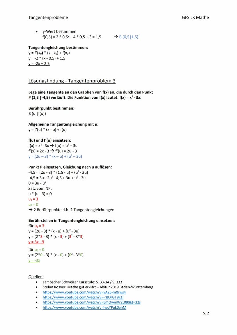 Aufgabe:
Gegeben ist die Funktion f mit f(x) = (2x + 4)² + 3.
Bestimme die Gleichung der Tangente an den Graphen von f
im Punkt P (-2|f(-2))