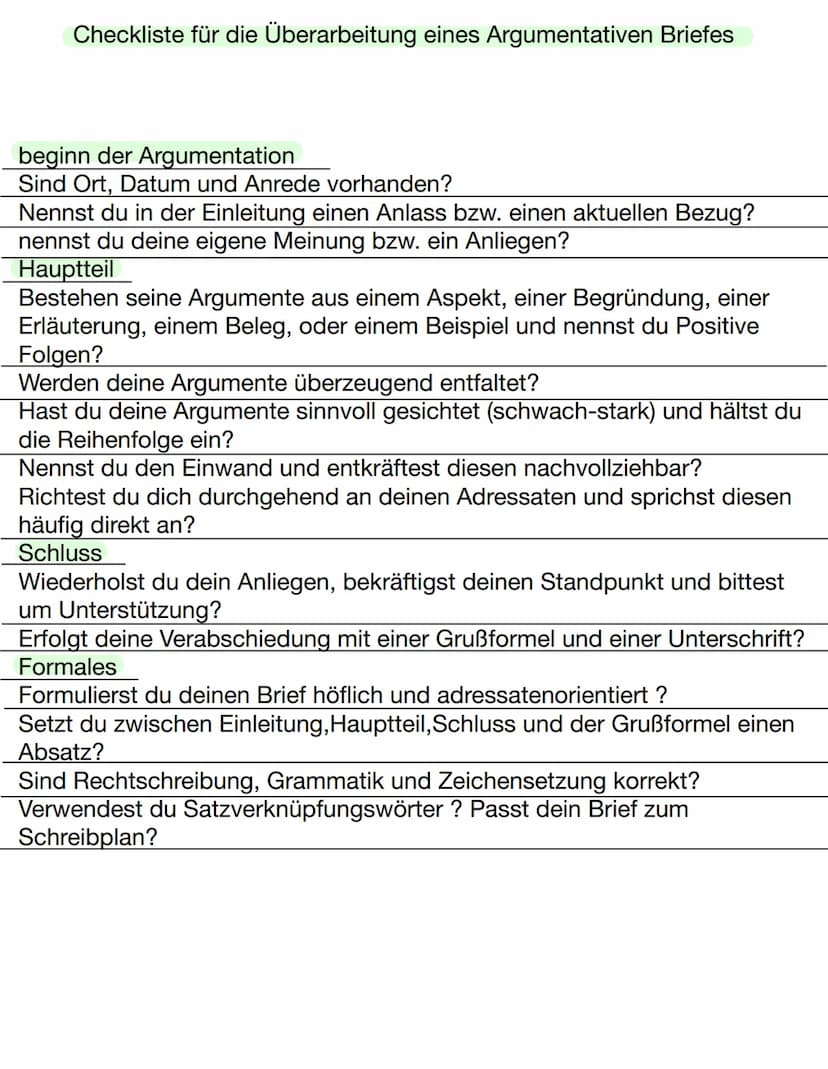 ARGUMENTAT IVE BRIEFE
AUFBAU
Einleitung
Ort/Datum
Anrede
Anlass
Meinung
Hauptteil
[Argument (schwach)
2. Argument (mittel)
3. Argument (star