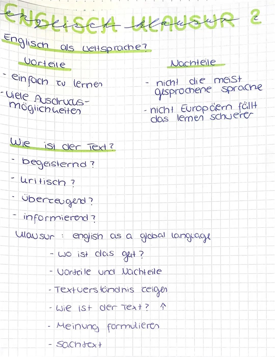 # ENGLISCH-LKKAUSUR &

wichtige und abwechslungsreiche Satzanfänge:

| Englisch           | Deutsch              |
| ------------------ | --