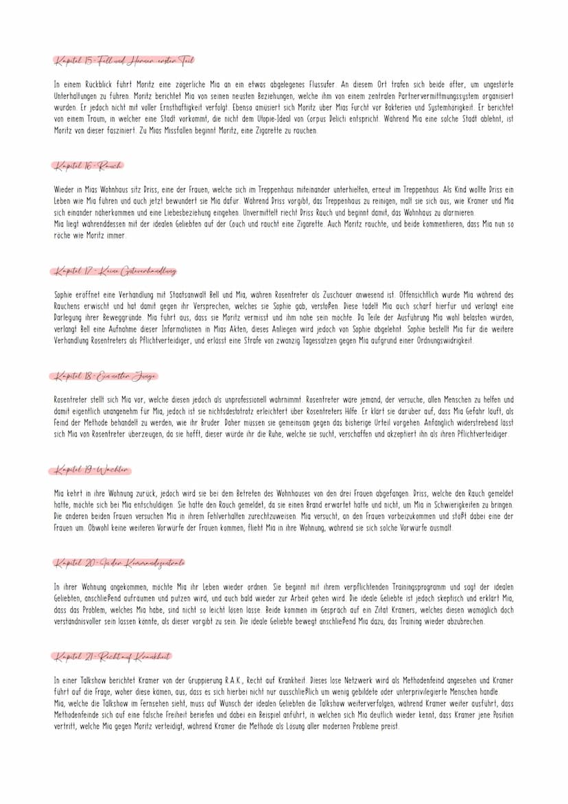 Corpus Delicti - Zusammenfassung der Kapitel
Kapitel 1- Das Vorwort
Das Vorwort stammt aus dem Buch "Gesundheit als Prinzip staatlicher Legi