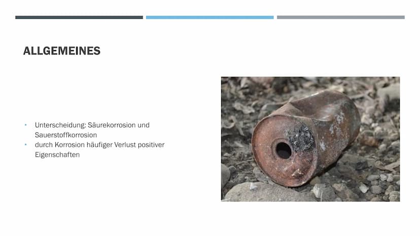 KORROSION
UND
KORROSIONS-
SCHUTZ
VON: MAJA KÖHLER Korrosion und Korrosionsschutz
Unter Korrosion versteht man die Reaktion eines Werkstoffs 