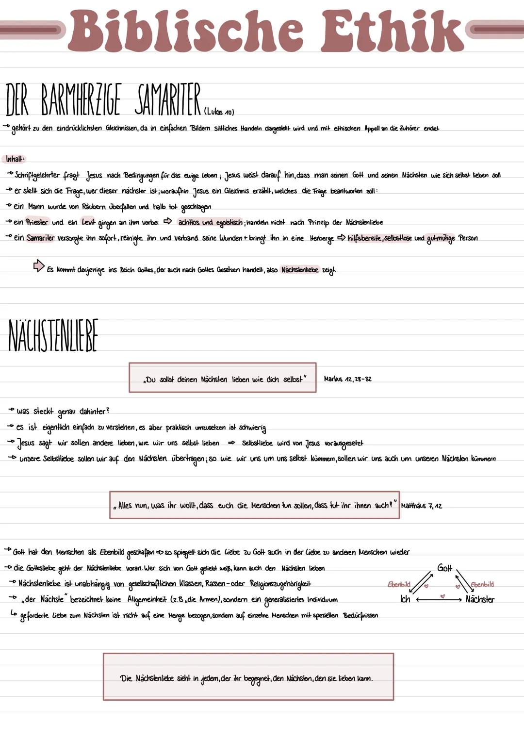 Biblische Ethik