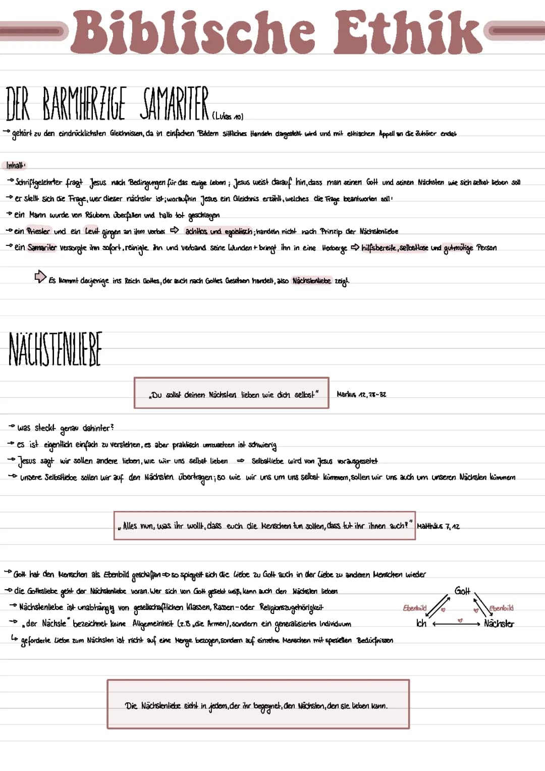 Biblische Ethik