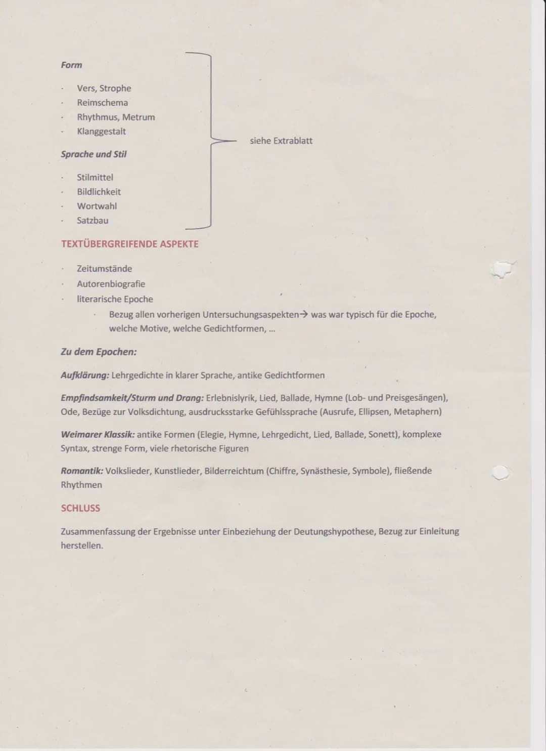 Lyrikinterpretation
AUFBAU
1 Einleitung
2 Hauptteil
2
3
4 Sprache
5 lyrischer Sprecher
6
3 Schluss
EINLEITUNG
1 Thema
Inhalt
Form
HAUPTTEIL
