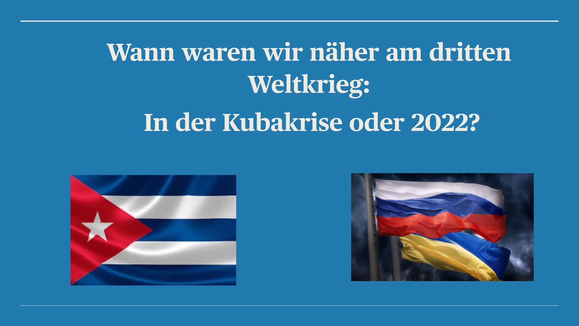 weres Aus-
cungsmaterial
Kubakrise
Vorrichtungen
5 Raketen-Monta
Anlagen
20 Treibsto
Tanks
Rakete
porter EASTWEST
HANDS OFF
CUBA
NO WAR
over