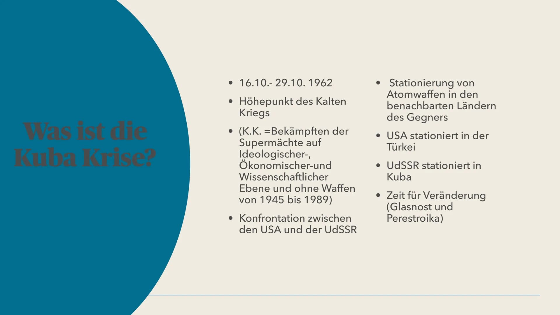 weres Aus-
cungsmaterial
Kubakrise
Vorrichtungen
5 Raketen-Monta
Anlagen
20 Treibsto
Tanks
Rakete
porter EASTWEST
HANDS OFF
CUBA
NO WAR
over