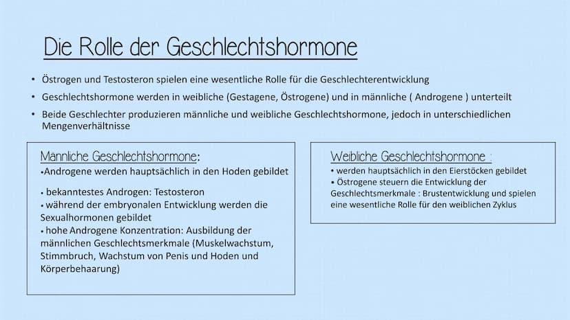 Hormonbehandlung bei Transfrauen
Einführung von Östrogene in den männlichen Körper
Testosteronproduktion wird stark vermindert = Verweiblich