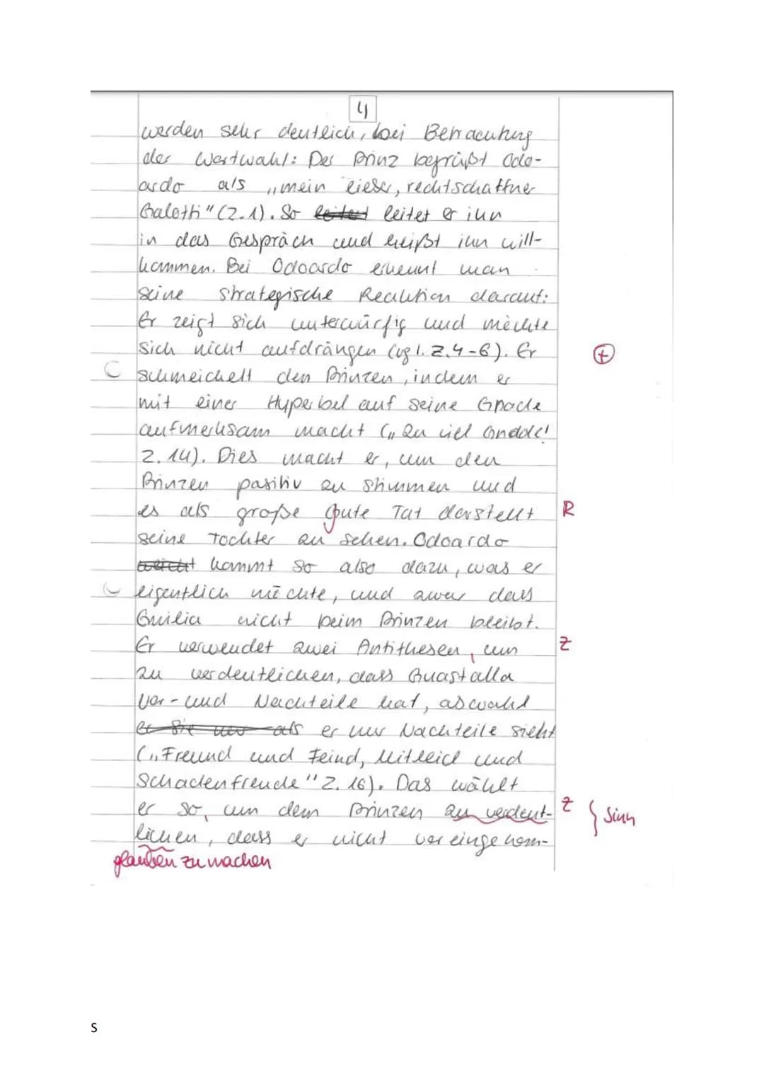 S
Gliederung-
I Einleitung
II Inhaltsangase
1. Qusammenfassung der Szene
das Drama
2. einordning in
III Anause & Interpretation.
1. Deutungs