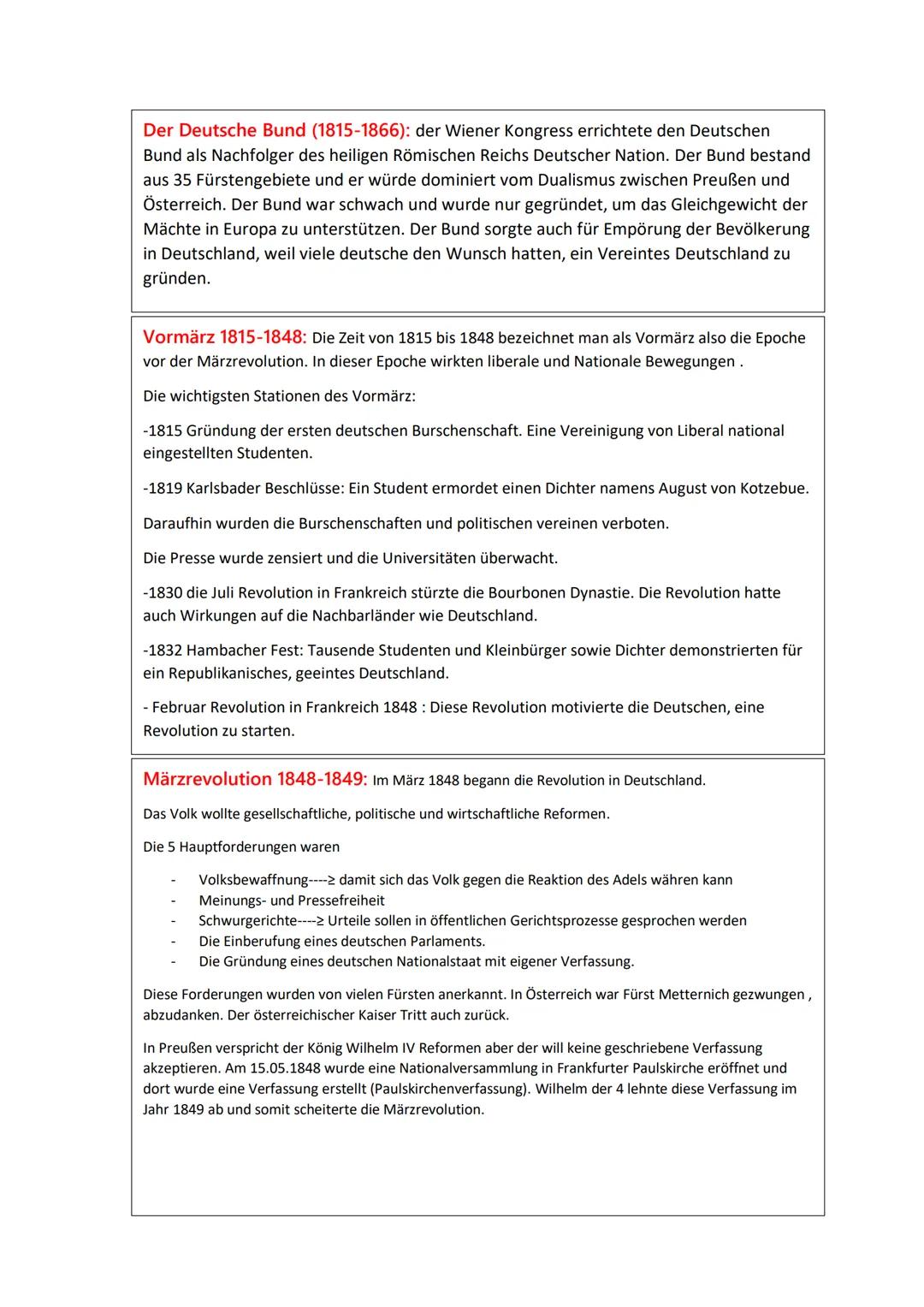 Vormärz, Wiener Kongress und Märzrevolution.
1814/1815
Wiener
Kongres
1830
Juli Revolution
Vormärz
1848
Märzrevolution
Wiener Kongress und d