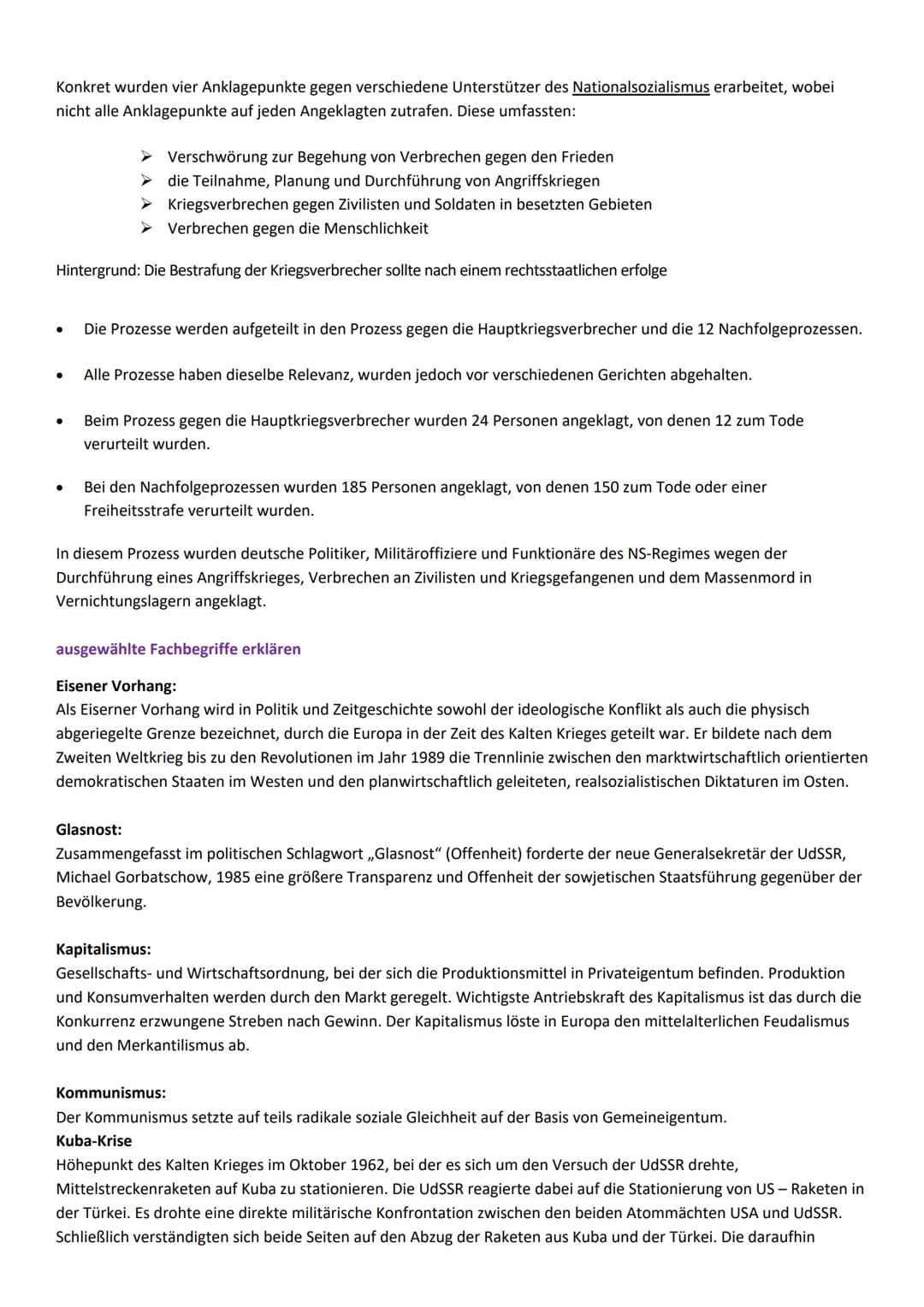 Ost-West-Konflikt/ Blockkonfrontation/ Kalter Krieg
den Begriff und die Entstehung des Kalten Krieges (Blockkonfrontation) erklären
Was war 