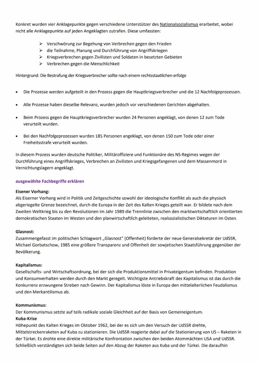 Ost-West-Konflikt/ Blockkonfrontation/ Kalter Krieg
den Begriff und die Entstehung des Kalten Krieges (Blockkonfrontation) erklären
Was war 