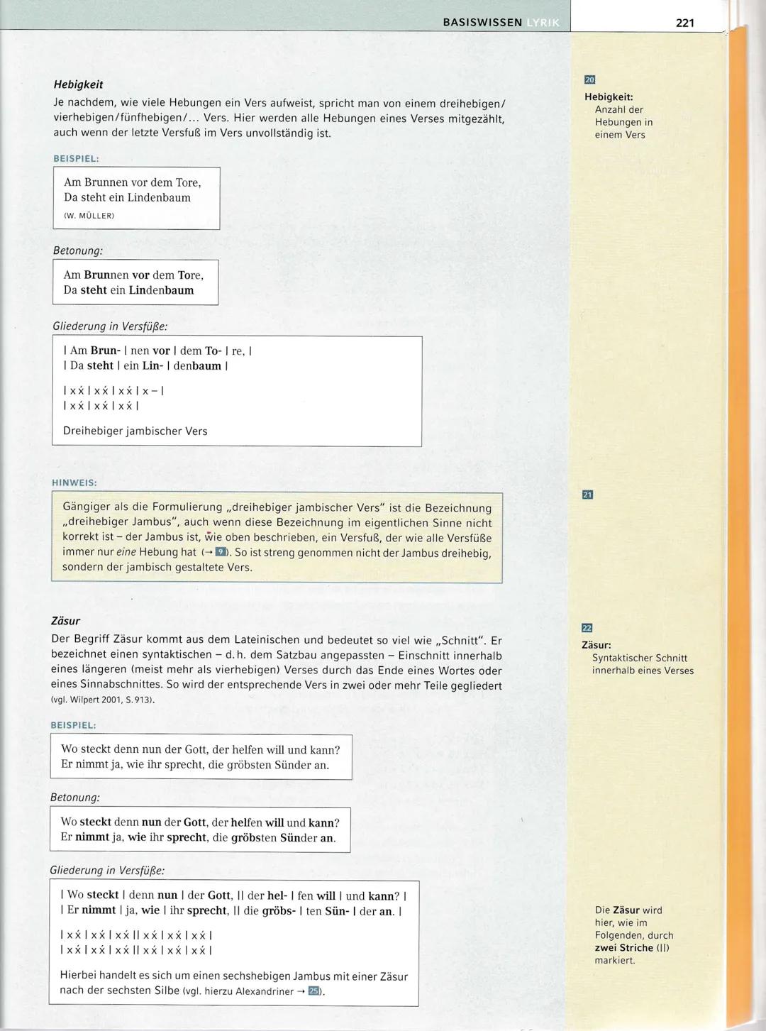 210
BASISWISSEN: Lyrik
1. Vom Gespräch mit dem Gedicht zur Interpretation
1. Textaufbereitung
(Lautes) Lesen (mehrfach)
▪ Beim Lesen wichtig