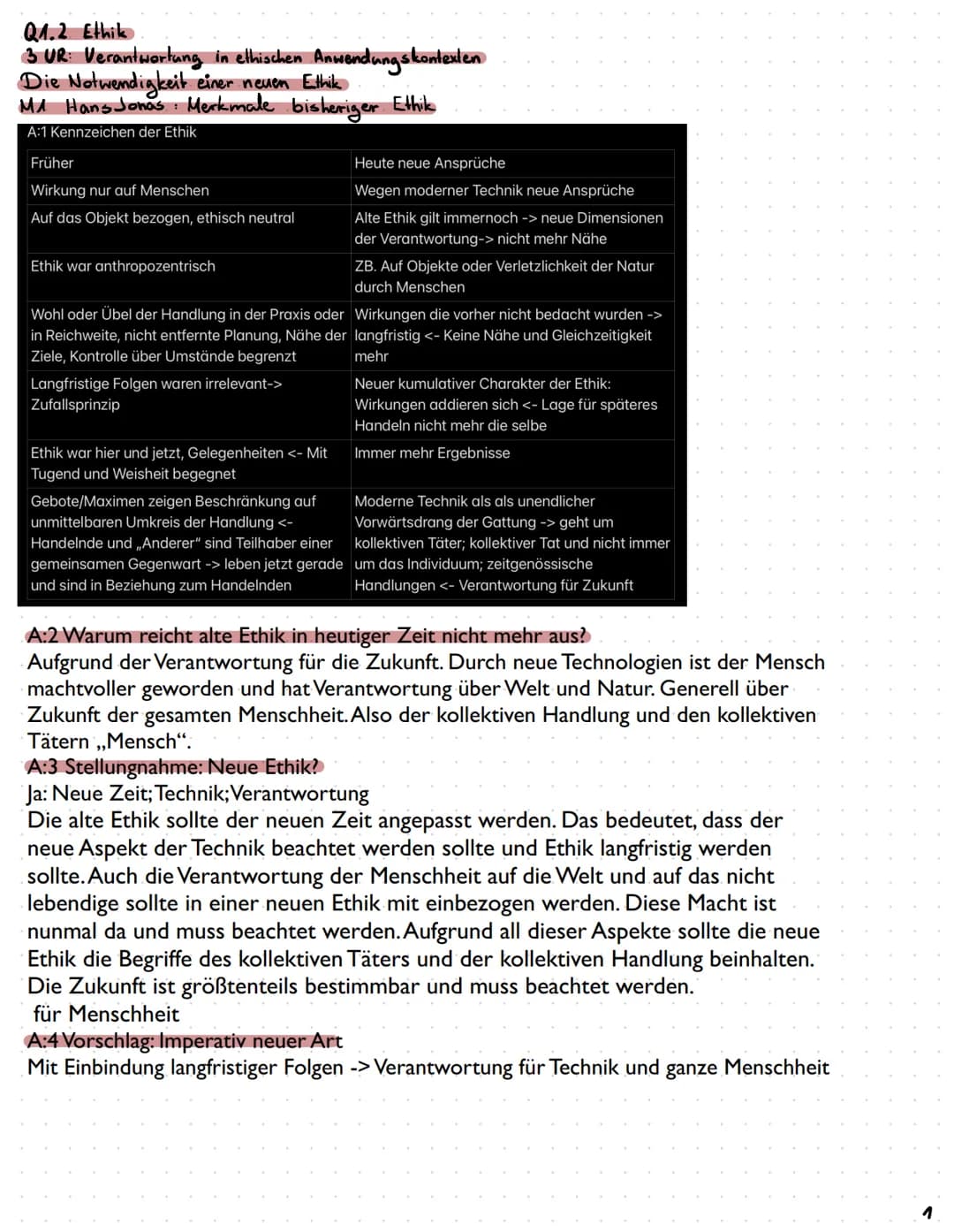 
<h2 id="dienotwendigkeiteinerneuenethik">Die Notwendigkeit einer neuen Ethik</h2>
<p>Hans Jonas hat die Merkmale der bisherigen Ethik besch