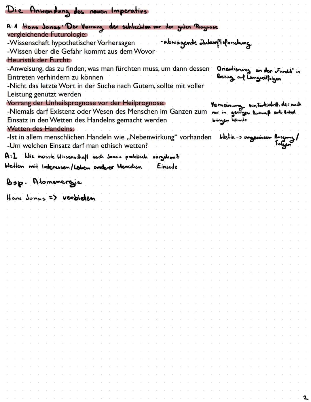 
<h2 id="dienotwendigkeiteinerneuenethik">Die Notwendigkeit einer neuen Ethik</h2>
<p>Hans Jonas hat die Merkmale der bisherigen Ethik besch