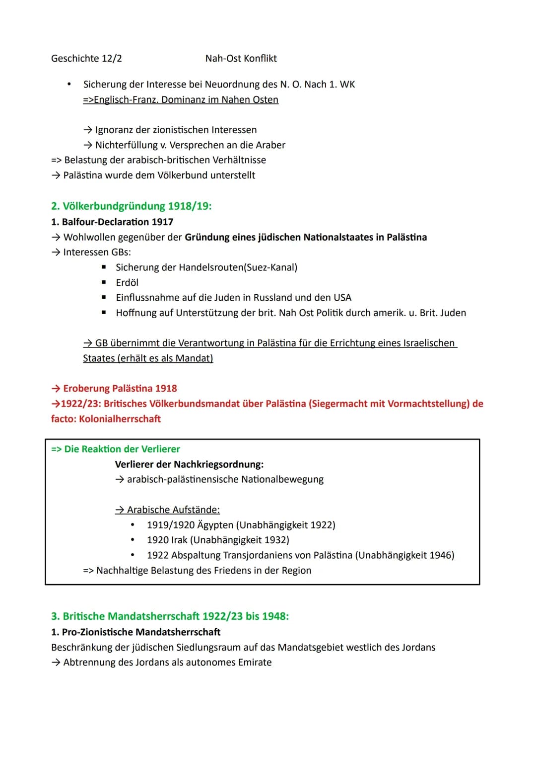 Geschichte 12/2
Inhaltsverzeichnis
0. Der Nahe Osten - historische Wurzel eines weltpolitischen Konflikts
1. Palästina als „Einwanderungslan